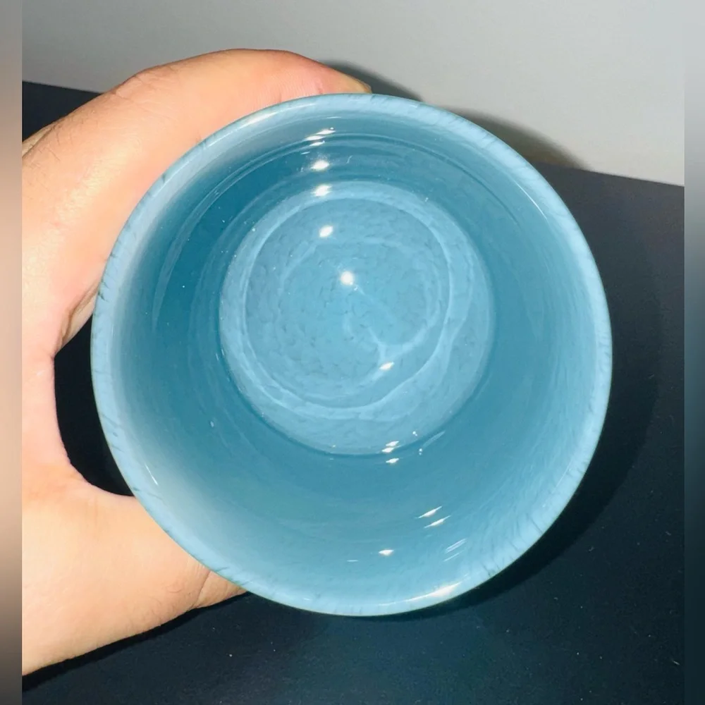 West Elm glass tealight holders set of three